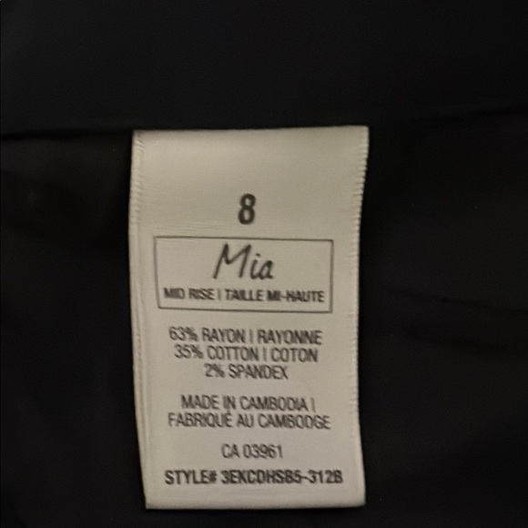 Denver Hayes Black Jean Shorts mid-rise curve-tech for Women, size 8 - Picture 3 of 6